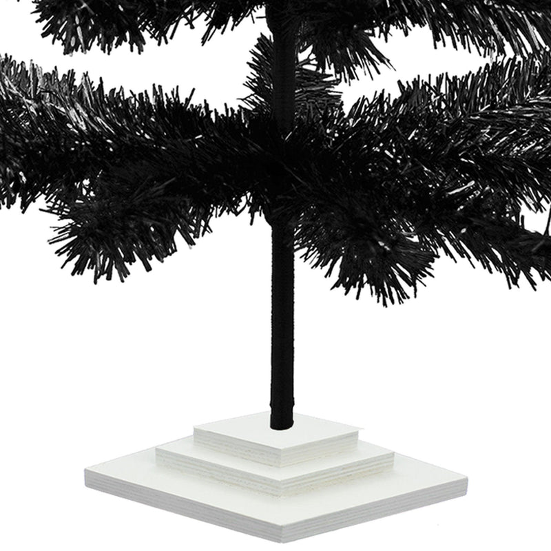 Black Tinsel Christmas Tree