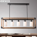 GobekUsa Black Traditional Dining Room Island Pendant Light with Milky Glass Shades - 5-Light Hanging Lamp