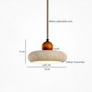 GobekUsa Black Travertine LED Hanging Pendant Light - Nordic Modern Home Decor