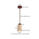 GobekUsa Black Travertine LED Hanging Pendant Light - Nordic Modern Home Decor