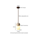 GobekUsa Black Travertine LED Hanging Pendant Light - Nordic Modern Home Decor