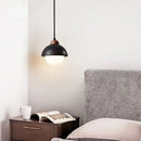 GobekUsa Glass Ball LED Pendant Lights Black Travertine Wabi Sabi Hanging Lamp