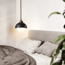GobekUsa Glass Ball LED Pendant Lights Black Travertine Wabi Sabi Hanging Lamp