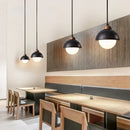 GobekUsa Glass Ball LED Pendant Lights Black Travertine Wabi Sabi Hanging Lamp