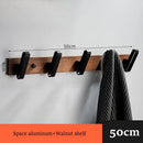 GobekUsa Black Walnut Bathroom Set: Towel Rack, Bar, Shelf, Toilet Paper Holder, Brush Stand
