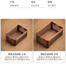 GobekUsa Black Walnut Wood Desktop Organizer Box - Multi-functional Office & Makeup Case