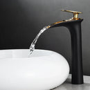 GobekUsa Black Waterfall Bathroom Faucet Mixer Tap