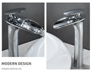 GobekUsa Black Waterfall Bathroom Faucet Mixer Tap