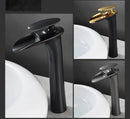 GobekUsa Black Waterfall Bathroom Faucet Mixer Tap