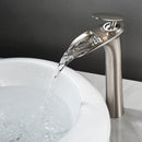 GobekUsa Black Waterfall Bathroom Faucet Mixer Tap