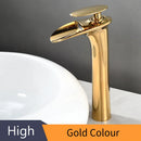 GobekUsa Black Waterfall Bathroom Faucet Mixer Tap