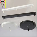 Black & white 3 head pendant light base canopy plate dining room by Decorbites