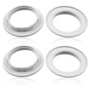 Black & white 40mm collar rings light socket kitchen adapter by Decorbites