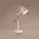 GobekUsa Adjustable Wood Desk Lamp for Children's Study, Office, Bedroom - LED Reading Light