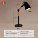 GobekUsa Adjustable Wood Desk Lamp for Children's Study, Office, Bedroom - LED Reading Light