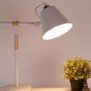 GobekUsa Adjustable Wood Desk Lamp for Children's Study, Office, Bedroom - LED Reading Light