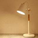 GobekUsa Adjustable Wood Desk Lamp for Children's Study, Office, Bedroom - LED Reading Light