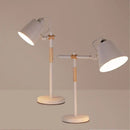 GobekUsa Adjustable Wood Desk Lamp for Children's Study, Office, Bedroom - LED Reading Light