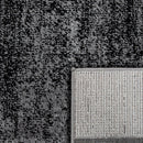 Gray Black Area Rug Mondial Modern Paint Effect