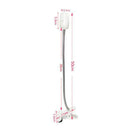 Black & white flexible gooseneck desk light bedroom clip lamp by Decorbites