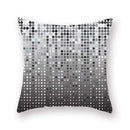Black white & gold geometric star stripe print pillowcase bedroom decor by Decorbites