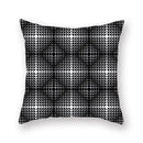 Black white & gold geometric star stripe print pillowcase bedroom decor by Decorbites