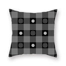 Black white & gold geometric star stripe print pillowcase bedroom decor by Decorbites