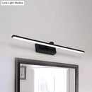GobekUsa Black/White LED Wall Mounted Bathroom Mirror Light - Iron Stick Vanity Lamp, Multiple Sizes Available