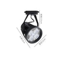 Black & white metallic cob ceiling spotlight 4 led living room light by Decorbites