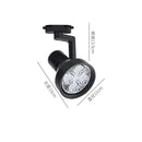 Black & white metallic cob ceiling spotlight 4 led living room light by Decorbites