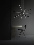 GobekUsa Black Nordic Minimalist Chandelier for Living Room, Staircase, and Restaurant Lighting