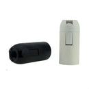 Black & white plastic lamp holder socket for living room luminaire by Decorbites