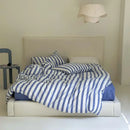 100% Cotton Black Stripe Duvet Cover Set in Various Sizes by GobekUsa