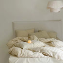 100% Cotton Black Stripe Duvet Cover Set in Various Sizes by GobekUsa