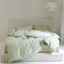 100% Cotton Black Stripe Duvet Cover Set in Various Sizes by GobekUsa