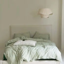 100% Cotton Black Stripe Duvet Cover Set in Various Sizes by GobekUsa
