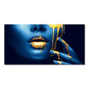 GobekUsa Black Women with Golden Lips Oil Paintings