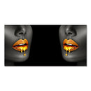 GobekUsa Black Women with Golden Lips Oil Paintings