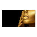 GobekUsa Black Women with Golden Lips Oil Paintings