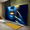 GobekUsa Black Women with Golden Lips Oil Paintings