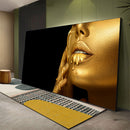 GobekUsa Black Women with Golden Lips Oil Paintings