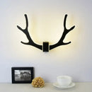 GobekUsa Nordic Style Wooden Antler Wall Sconce Lamp with LED Lighting - Ideal for Corridor