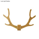 GobekUsa Nordic Style Wooden Antler Wall Sconce Lamp with LED Lighting - Ideal for Corridor