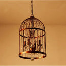 GobekUsa Crystal Bird Cage Chandelier - Elegant Ceiling Light for Dining Room & Bedroom