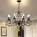 GobekUsa Crystal Candle Chandelier for Bedroom and Living Room Lighting