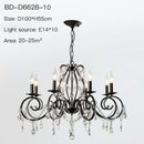 GobekUsa Crystal Candle Chandelier for Bedroom and Living Room Lighting