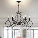 GobekUsa Crystal Candle Chandelier for Bedroom and Living Room Lighting