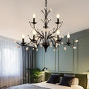 GobekUsa Crystal LED Chandelier for Home Lighting in Bedroom Living Room Dining Kitchen