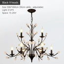 GobekUsa Crystal LED Chandelier for Home Lighting in Bedroom Living Room Dining Kitchen