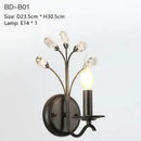 GobekUsa Crystal LED Chandelier for Home Lighting in Bedroom Living Room Dining Kitchen